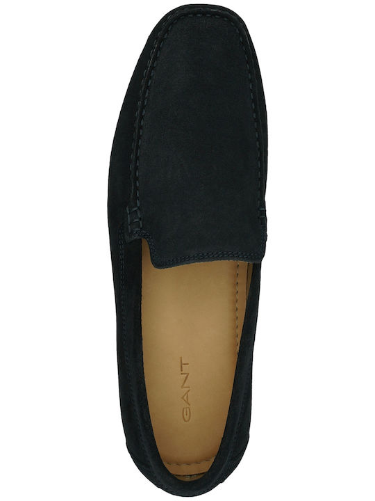 Wilmon Δερμάτινα Ανδρικά Loafers σε Μπλε Χρώμα