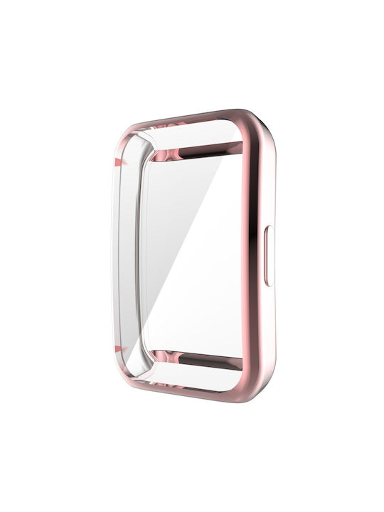 Huawei Silicone Case in Pink color for Huawei Band 6, 6 Pro, Honor Band 6. Huawei Silicone Case in Pink color for Huawei Band 6, 6 Pro, Honor Band 6.
