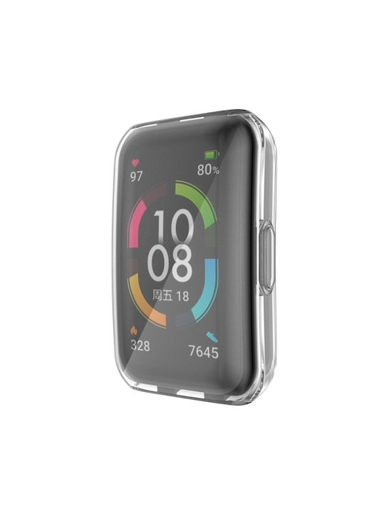 Huawei Silikonhülle in Transparent Farbe für Huawei Band 6, 6 Pro, Honor Band 6.
