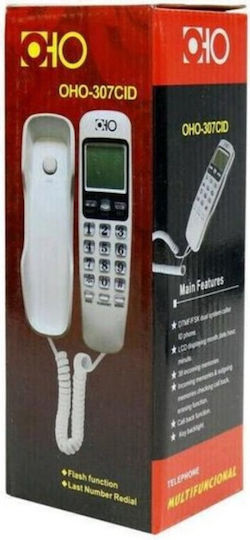 Oho-307cid Corded Phone Gondola Silver