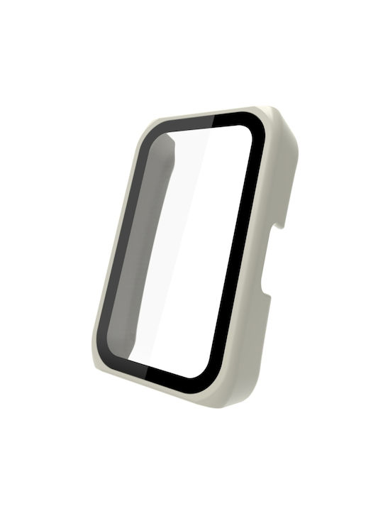 Plastic Case with Glass in White color for Huawei Band 7, Huawei Band 6, Honor Band 6 Plastic Case with Glass in White color for Huawei Band 7, Huawei Band 6, Honor Band 6