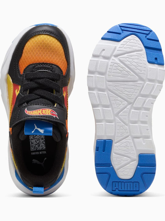 AC+ PS Kids Sneakers with Hoop & Loop Closure Black