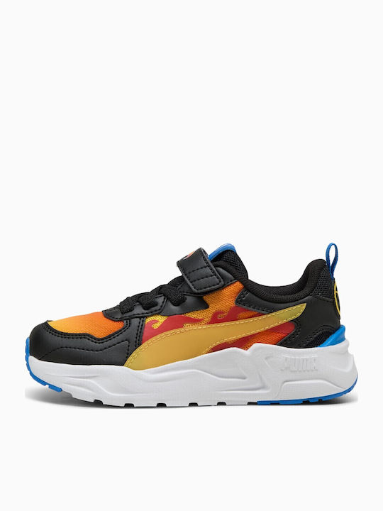 AC+ PS Kids Sneakers with Hoop & Loop Closure Black