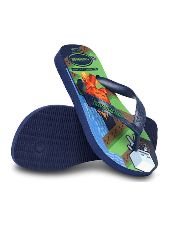 Kids' Sandals Navy Blue Minecraft