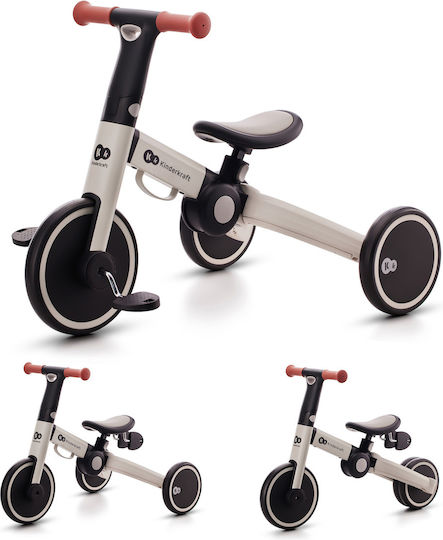 Kinderkraft 4 Trike Foldable & Convertible 3 in 1 for 1-5 Years Gray
