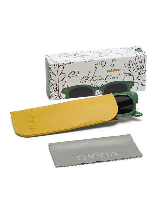 Okkia Orlando Kids Sunglasses Green For 6-10 Years