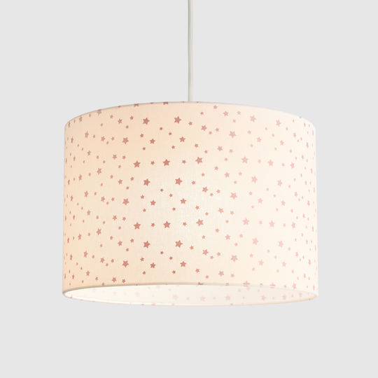 Veis Einfaches Licht Kinderdeckenleuchte Deckenleuchte 15W mit Fassung E27 Rosa 35x24cm