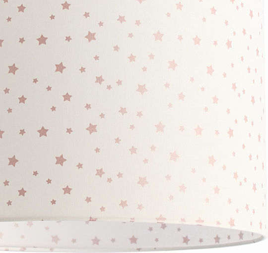 Veis Einfaches Licht Kinderdeckenleuchte Deckenleuchte 15W mit Fassung E27 Rosa 35x24cm