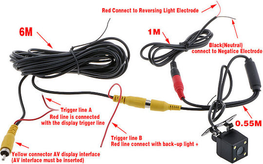 Waterproof Car Reverse Camera with Night Vision Universal KOR-HD-CCD4