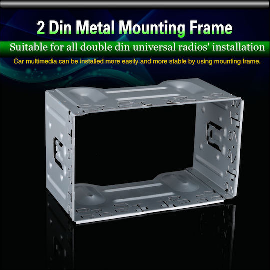 Universal Μεταλλική Βάση Στήριξης για Οθόνες 2 DIN 182 x 103mm
