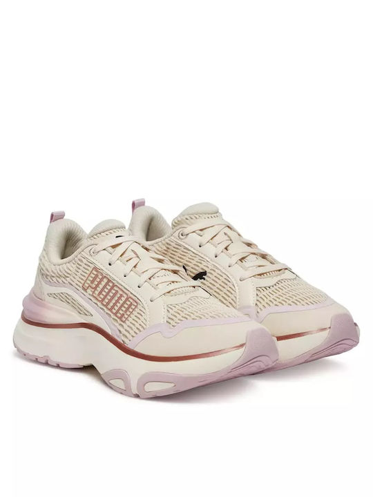 Divine Metal Sport Shoes Running Beige