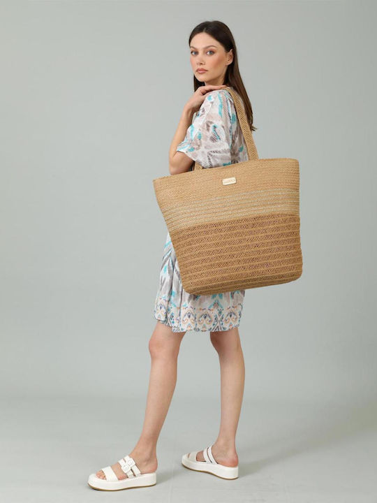 Doca Wicker Beach Bag Beige Doca Wicker Beach Bag Beige