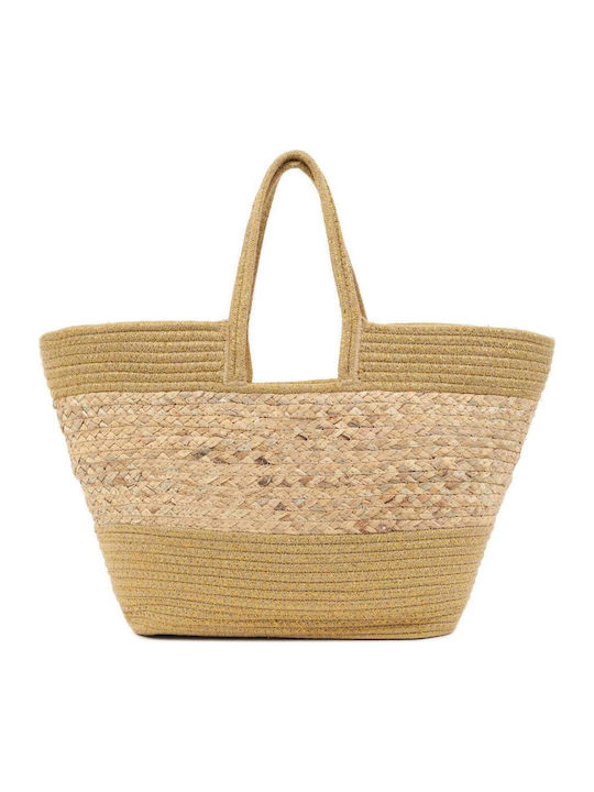 Doca Straw Beach Bag Beige
