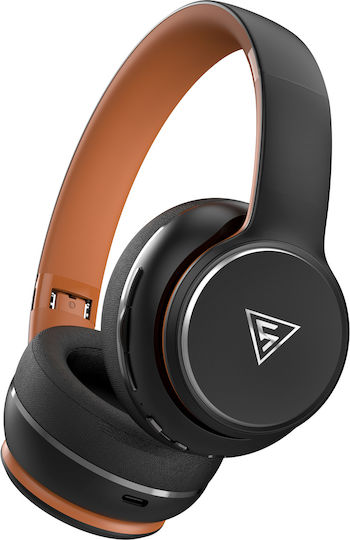 Doqaus Design 3 Wireless / Wired On Ear Headphones with 52 hours of Operation Black / Brown