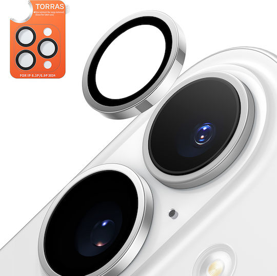Torras Kameraschutz Gehärtetes Glas Gray für das iPhone 16 Pro