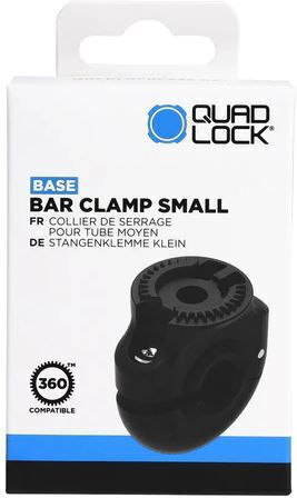 Quad Lock Base-Bar Clamp Small Clamp for Motorcycle Mobile Mount