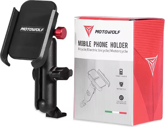 Motowolf Mount Phone Motorcycle with Adjustable Arm 6.5" for Steering Wheel