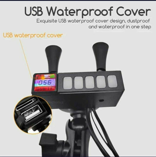 Mount Phone Motorcycle with Adjustable Arm for Steering Wheel