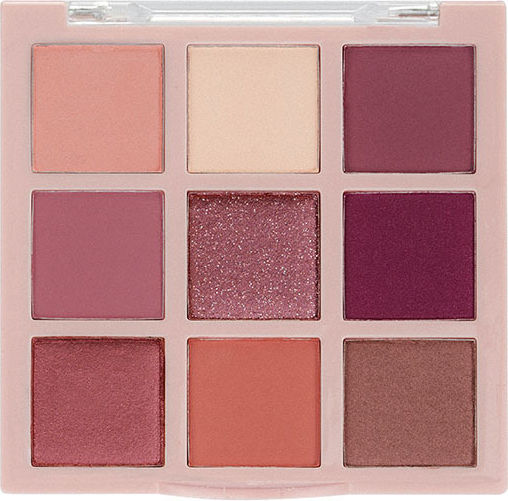 Lollis Beauty Make Up Eye Shadow Palette in Solid Form Nude Eyes & Cheeks Blush