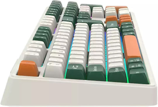 Canyon GKW-11 Drahtlos Gaming Mechanische Tastatur mit Benutzerdefiniert Braun Schaltern und RGB-Beleuchtung (Englisch US)