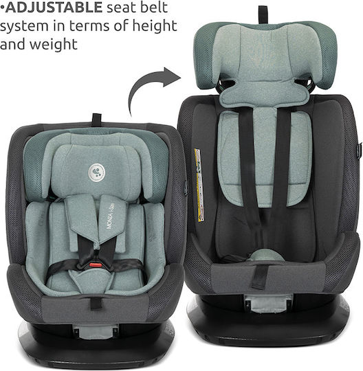 Lorelli Monza Детско Столче за Кола i-Размер с Isofix Черен 0-36 кг