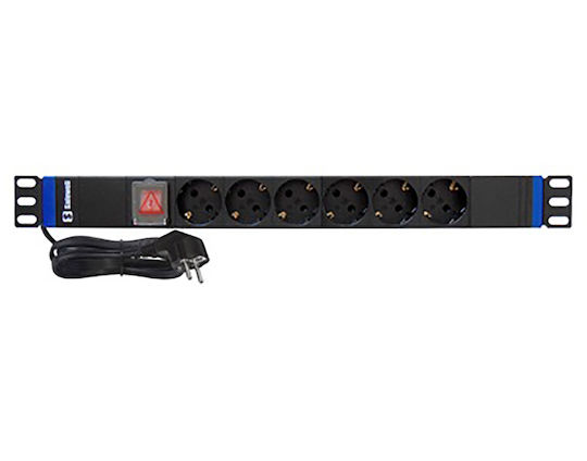 Safewell SW-1U6GKA Rack Multi-socket 04.022.0190 1buc