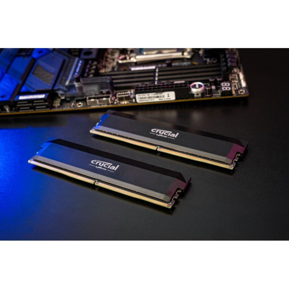 Crucial Pro 64GB DDR5 RAM cu 2 module (2x32GB) și Viteză 6400