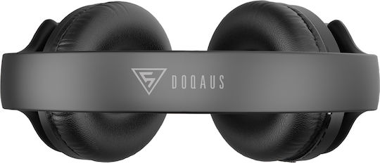 Doqaus Design 1 Kabellos / Kabelgebunden Über Ohr Kopfhörer mit 65 Stunden Betriebszeit Schwarz