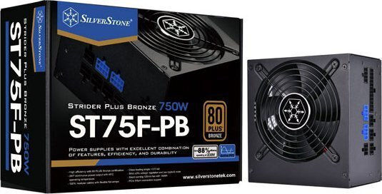 Silverstone Strider Plus Series 750W Μαύρο Τροφοδοτικό Υπολογιστή Full Modular 80 Plus Bronze