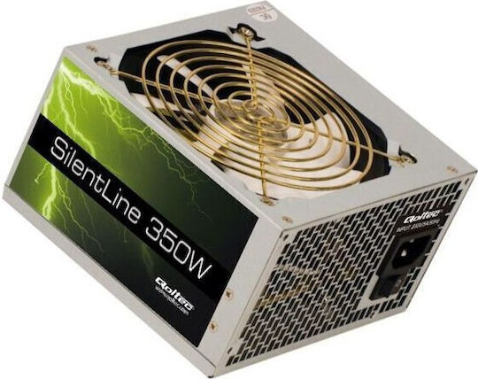 Qoltec Silentline 350W Gray Computer Power Supply Full Wired