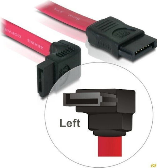 DeLock 7-Pin SATA II to 7-Pin SATA II Cable 30cm Red (84249)