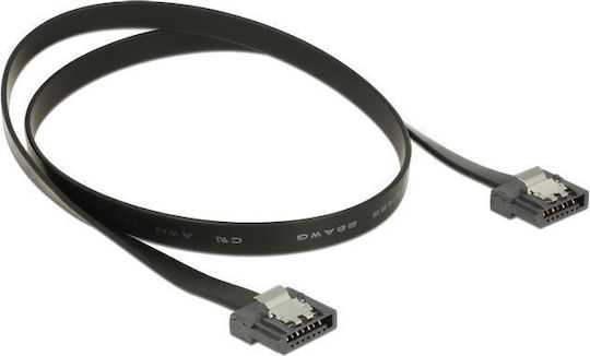 DeLock 7-Pin SATA III - 7-Pin SATA III Cable 50cm Μαύρο (83841)