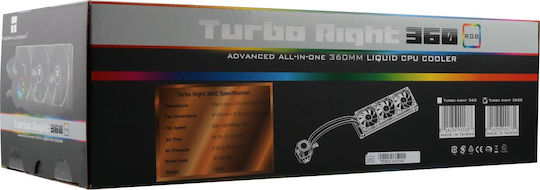 Thermalright Turbo Right 360 C Sisteme De Răcire Cu Apă AIO CPU Cu 3 Ventilatoare 120mm