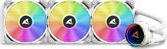Sharkoon S90 RGB Water Cooling AIO CPU With 3 White 120mm Fans