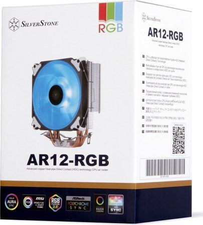 Silverstone Argon AR12 RGB Ψύκτρα Επεξεργαστή Low Profile για Socket AM4/AM5/115x