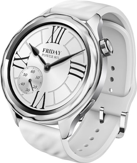 Xiaomi Watch S4 Aluminium 47mm Αδιάβροχο με Παλμογράφο (Ασημί)