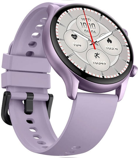 Zeblaze Btalk 3 Plus 46mm Smartwatch with Heart Rate Monitor (Purple)
