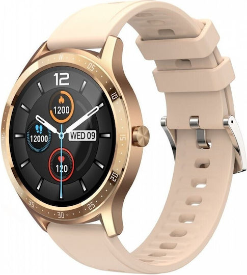 MaxCom Fit FW43 Cobalt 2 Smartwatch mit Pulsmesser (Gold)