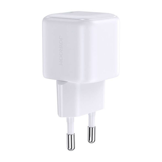 Joyroom Зарядно Устройство Без Кабел GaN с USB-C Изходен Порт 30W Power Delivery / Quick Charge 3.0 Бял (JR-TCG15)