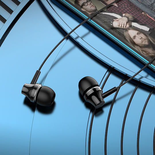 Borofone BM74 In-Ear Freihändig Kopfhörer mit Stecker 3.5mm Schwarz