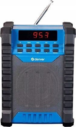 Denver WRB-60 Portable Radio Battery with Bluetooth Blue