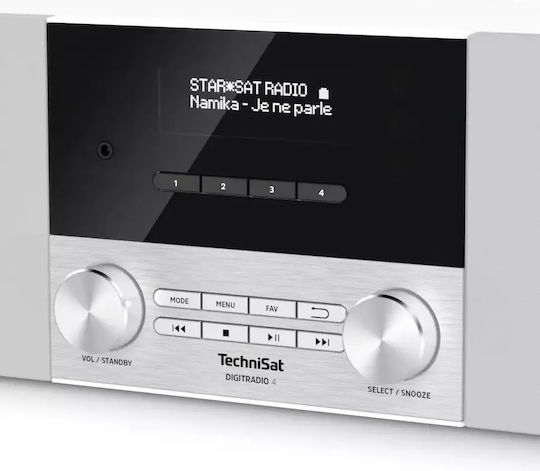 Technisat DigitRadio 4 Επιτραπέζιο Ραδιόφωνο Ρεύματος DAB+ με Bluetooth Λευκό