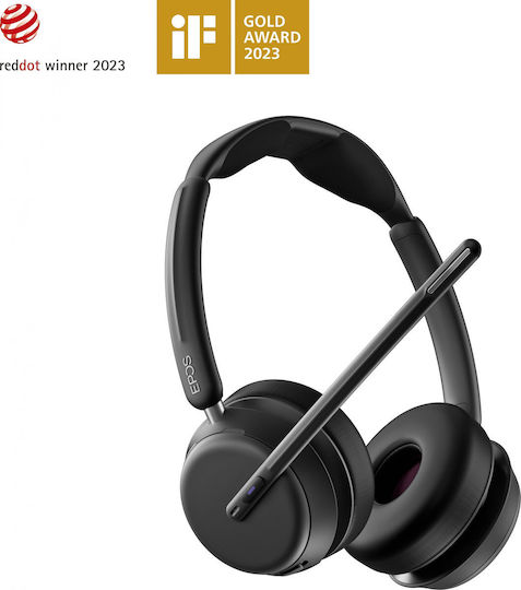 Epos Impact 1061 Duo with Stand Ασύρματα On Ear Multimedia Ακουστικά με μικρόφωνο και σύνδεση Bluetooth