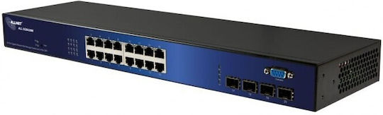 Allnet ALL-SG8420M Managed L2 Switch with 16 Gigabit (1Gbps) Ethernet Ports and 4 SFP Ports