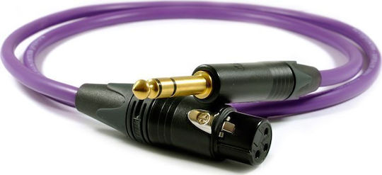 Melodika Cable XLR female - 6.3mm male Μωβ 17m