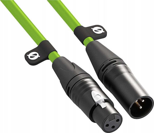 Rode Кабел XLR мъжки - XLR женски Зелен 3м 279-8