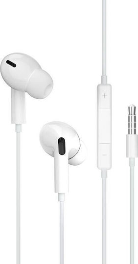 Jellico In-ear Handsfree με Βύσμα Lightning Λευκό