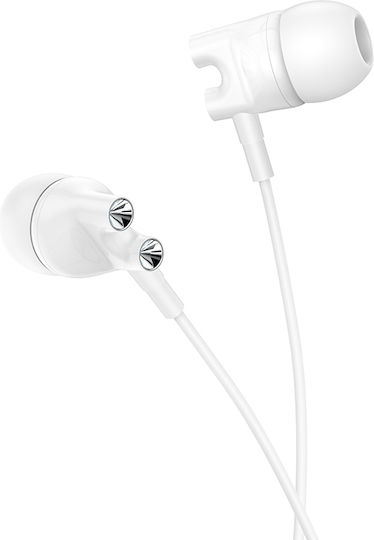 Borofone BM72 În ureche Handsfree cu Mufă 3.5mm Alb