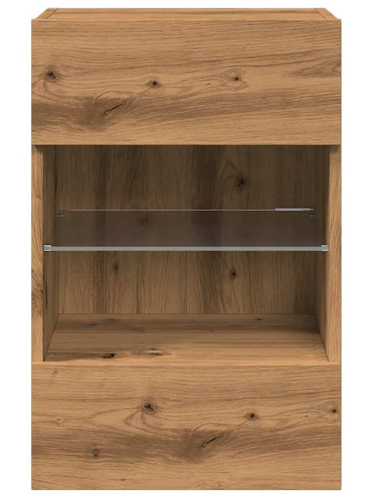 Living Room TV Unit with Lighting Coffee L40xW30xH60.5cm