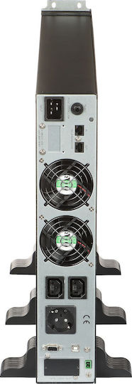 East AT-UPS2000RT/2-RACK UPS On-Line 2000VA 1800W με 2 Schuko Πρίζες